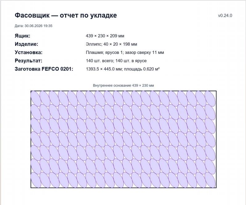 PDF-отчет по укладке