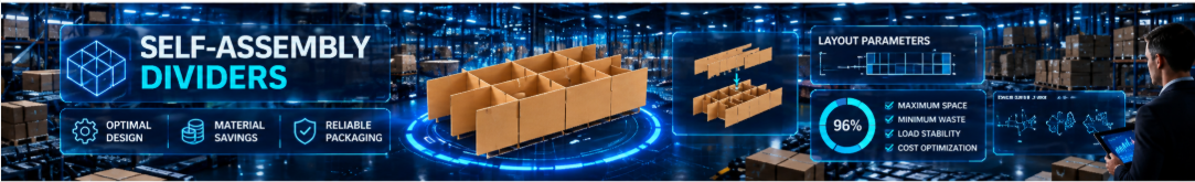 Self-assembly Dividers — partition design and pallet loading